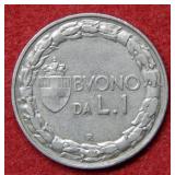 1924 Italy Silver Lira