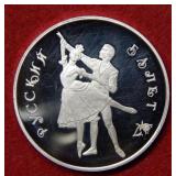 1993 Russia Ballerina Silver Commemorative Coin