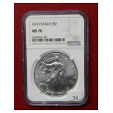 2016 Silver Eagle 1oz NGC MS70