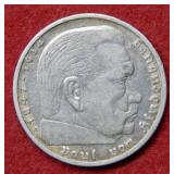 1935 German 5 Mark Silver Coin