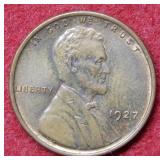 1927 Lincoln Wheat Cent - Red & Brown