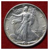 1917 Walking Liberty Silver Half Dollar Coin