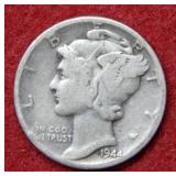 1944 Mercury Silver Dime