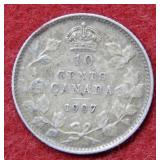 1907 Canada Silver Dime