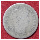 1913 S Barber Silver Dime
