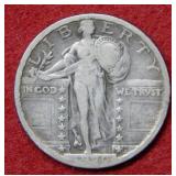 1920 S Standing Liberty Silver Quarter