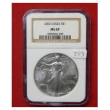 2002 Silver Eagle 1oz NGC MS69