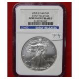 2008 Silver Eagle 1oz NGC Gem Uncirculated