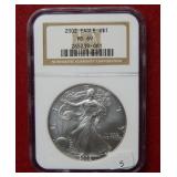 2002 Silver Eagle 1oz NGC MS69