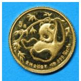 1985 1/20 oz Gold Panda Coin