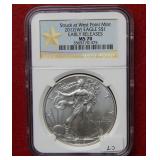 2012(W) Silver Eagle 1oz NGC MS70 - Early Release