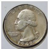 1942 Washington Silver Quarter