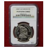 2000 P US Leif Erickson Silver Dollar NGC PF69 UC