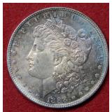 1888 Morgan Silver Dollar - nice toning