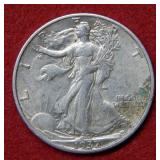 1937 S Walking Liberty Silver Half Dollar Coin