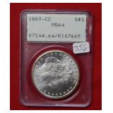 1883 CC Morgan Silver Dollar