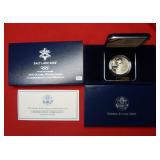 2002 Olympic Silver Proof Commemorative Dollar