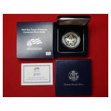 2010 Boy Scouts Silver Proof Commemorative Dollar