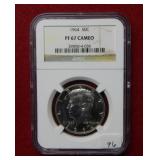 1964 Kennedy Silver Half Dollar NGC PF67 Cameo