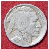1917 D Buffalo Nickel