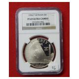 1994 P Vietnam Silver Dollar NGC PF69 Ultra Cameo
