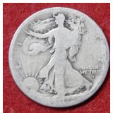 1917 S OBV Walking Liberty Silver Half