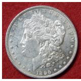 1896 Morgan Silver Dollar Coin
