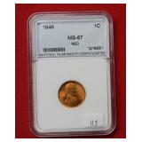 1946 Lincoln Wheat Cent - Red ***
