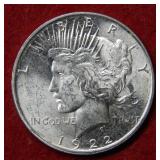 1922 D Peace Silver Dollar