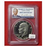 1976 S Silver Ike Dollar PCGS PR69 DCAM