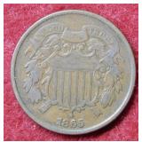1865 Two Cent Piece