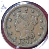 1847 Large Cent