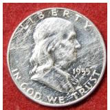 1955 Franklin Silver Half