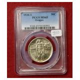 1936 S Oregon Trail Comm Half PCGS MS65