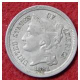 1881 Three Cent Nickel