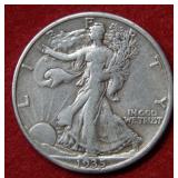 1935 D Walking Liberty Silver Half Dollar Coin