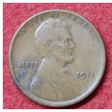 1911 S Lincoln Wheat Cent