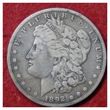 1892 S Morgan Silver Dollar Coin
