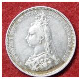 1887 Great Britain Shilling