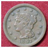1847 Large Cent