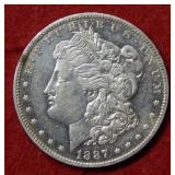 1887 O Morgan Silver Dollar Coin