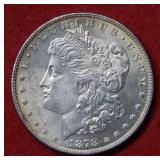 1878 Morgan Silver Dollar Coin - 7 Tail Feathers