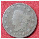 1824 Large Cent