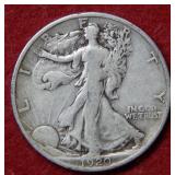 1920 S Walking Liberty Silver Half
