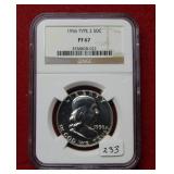 1956 Franklin Half Dollar Type II NGC PF67