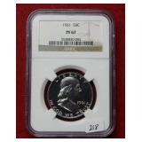 1961 Franklin Silver Half NGC PF67