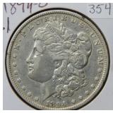 1894 O Morgan Silver Dollar