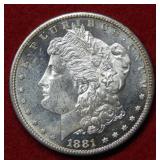 1881 S Morgan Silver Dollar Coin
