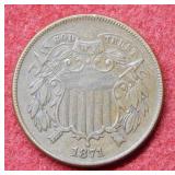 1871 Two Cent Piece