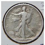 1918 S Walking Liberty Silver Half